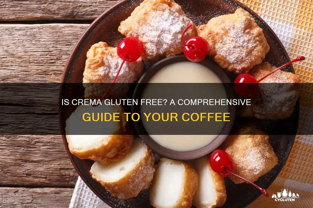 is crema gluten free