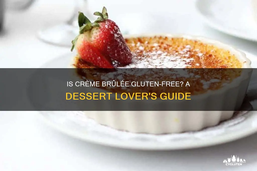 is creme brulee gluten free