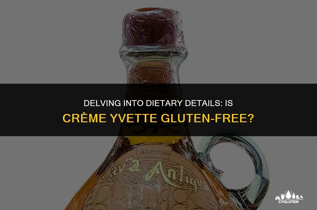is creme yvette gluten free