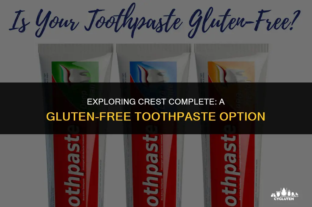 is crest complete gluten free