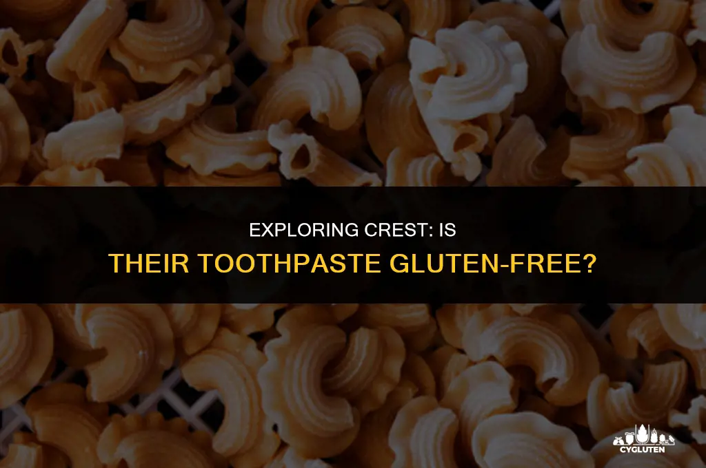 is crest gluten free toothpaste