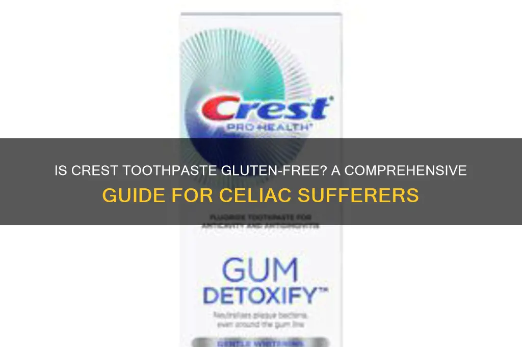 is crest toothpaste gluten free