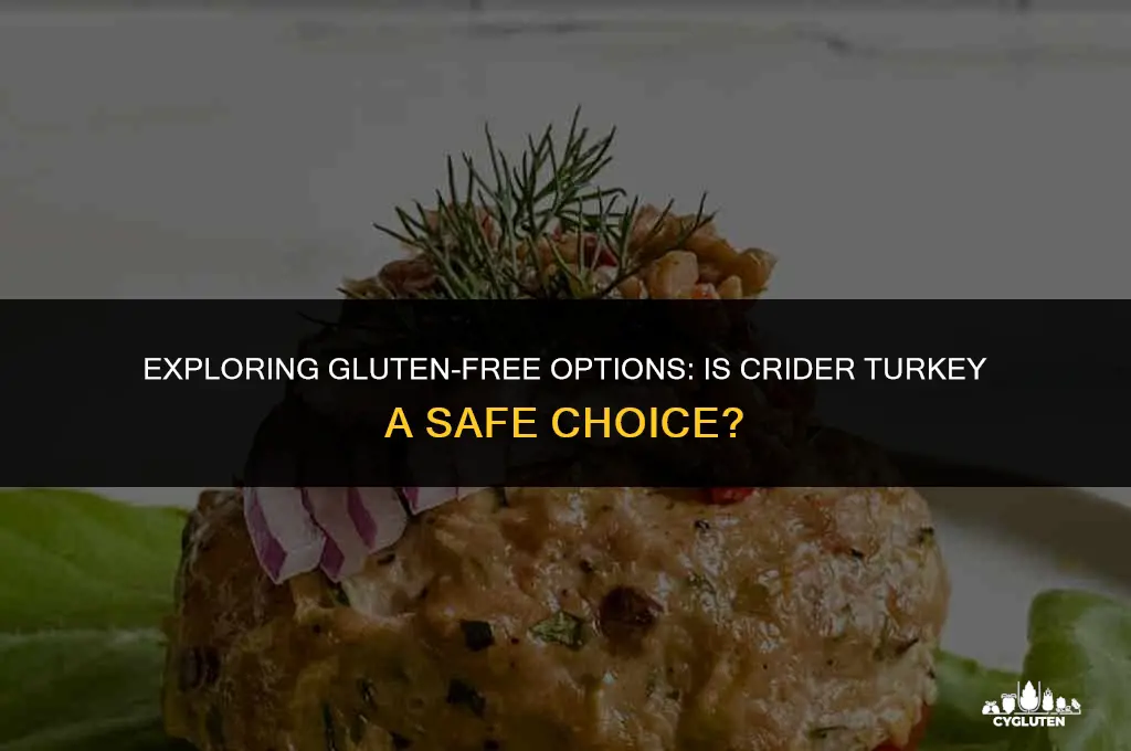 is crider turkey gluten free