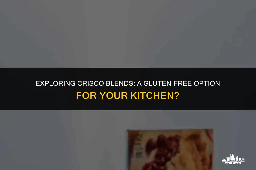 is crisco blends gluten free
