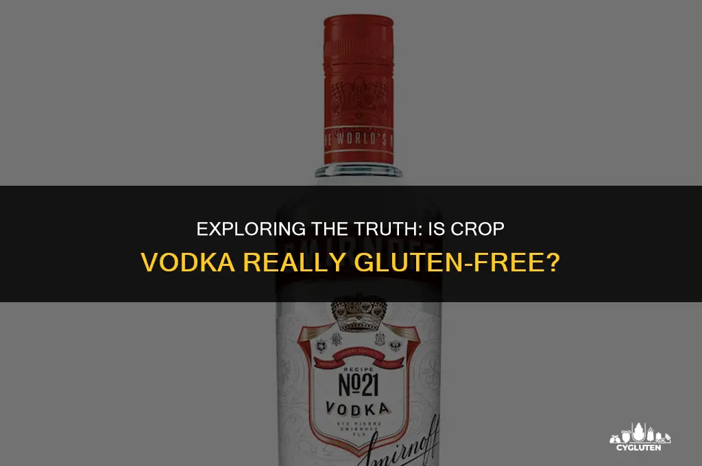 is crop vodka gluten free