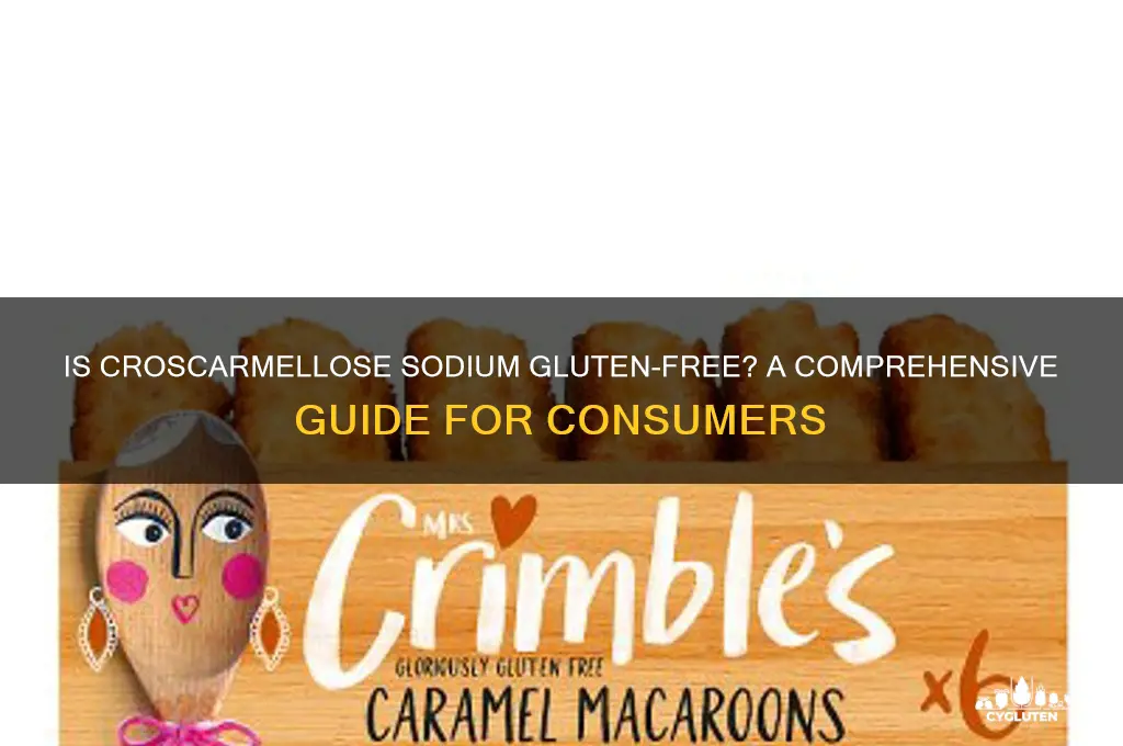 is croscarmellose gluten free