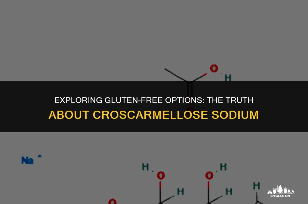 is croscarmellose sodium gluten free