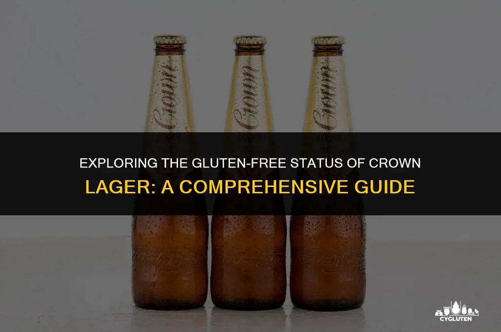 is crown lager gluten free
