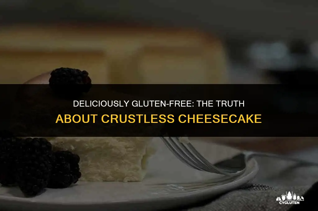 is crustless cheesecake gluten free