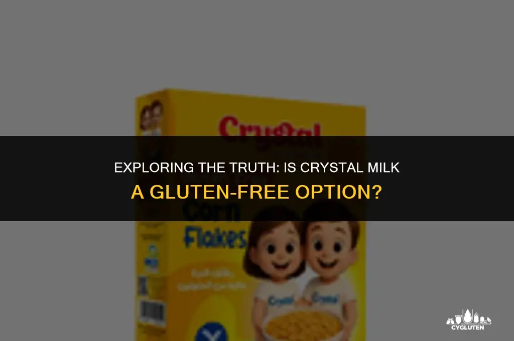 is crysal milk gluten free