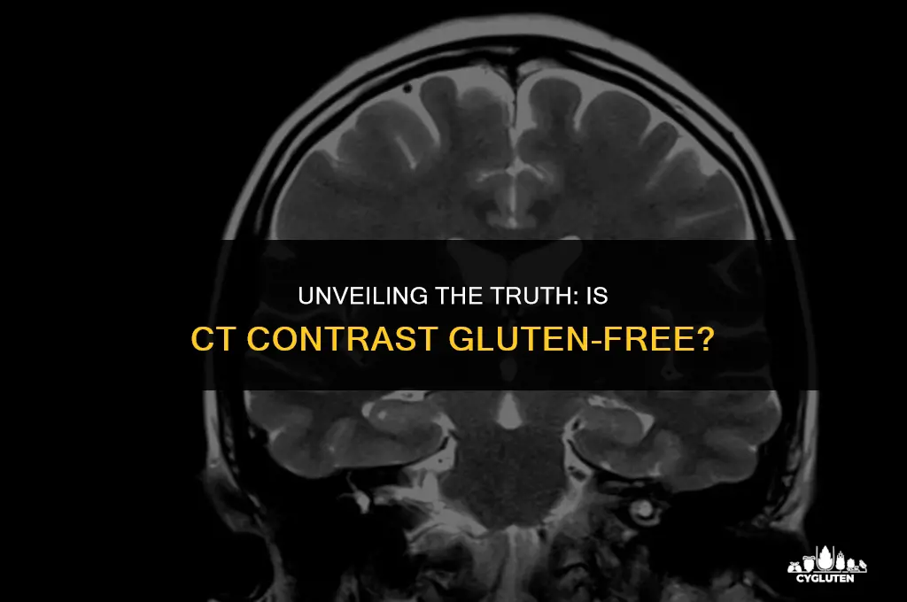 is ct contrast gluten free
