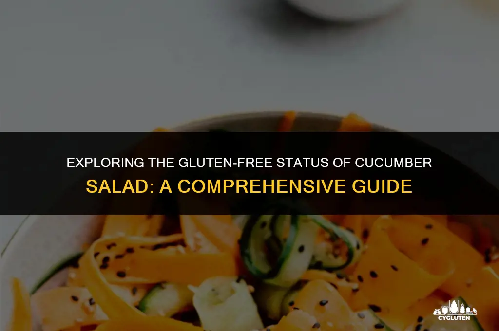 is cucumber salad gluten free