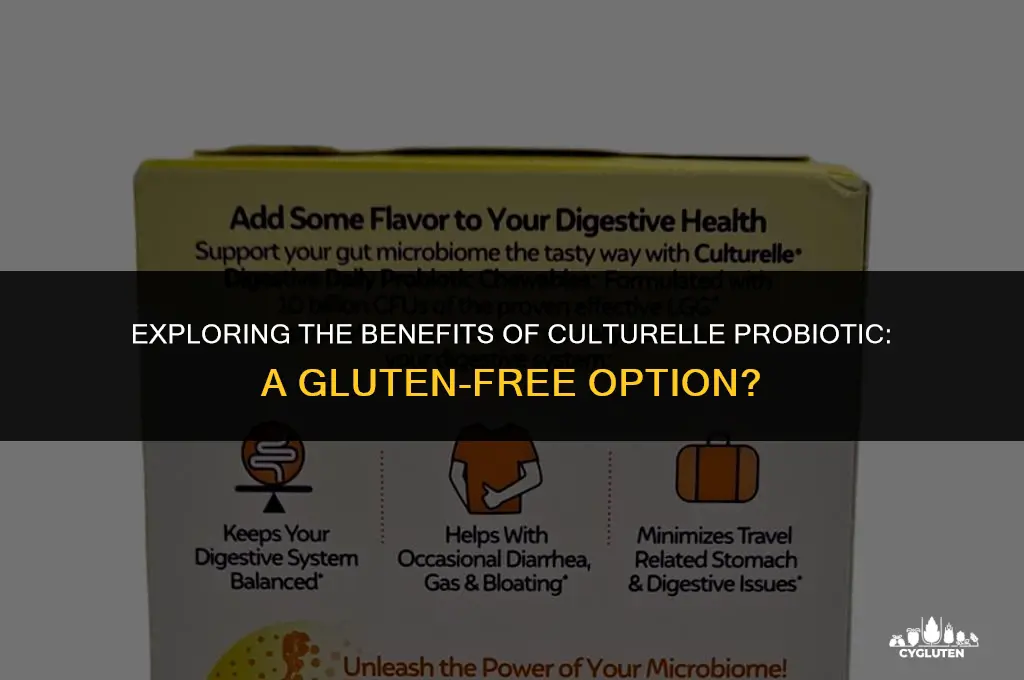 is culturelle probiotic gluten free