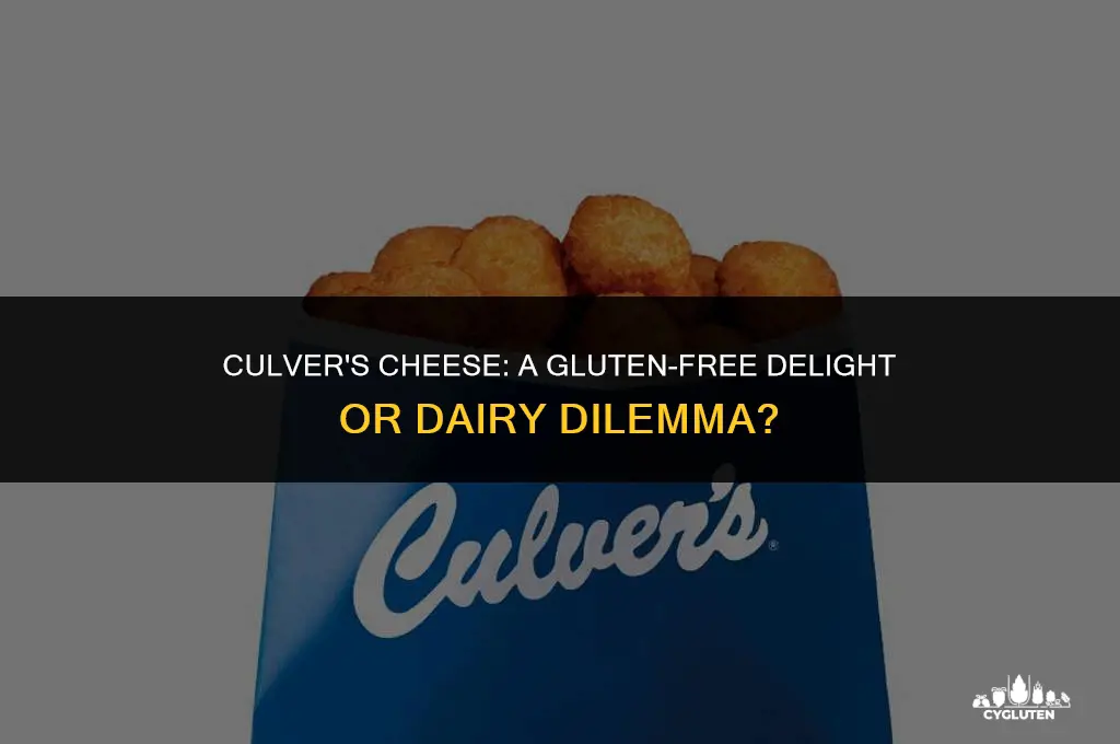 is culvers cheese gluten free