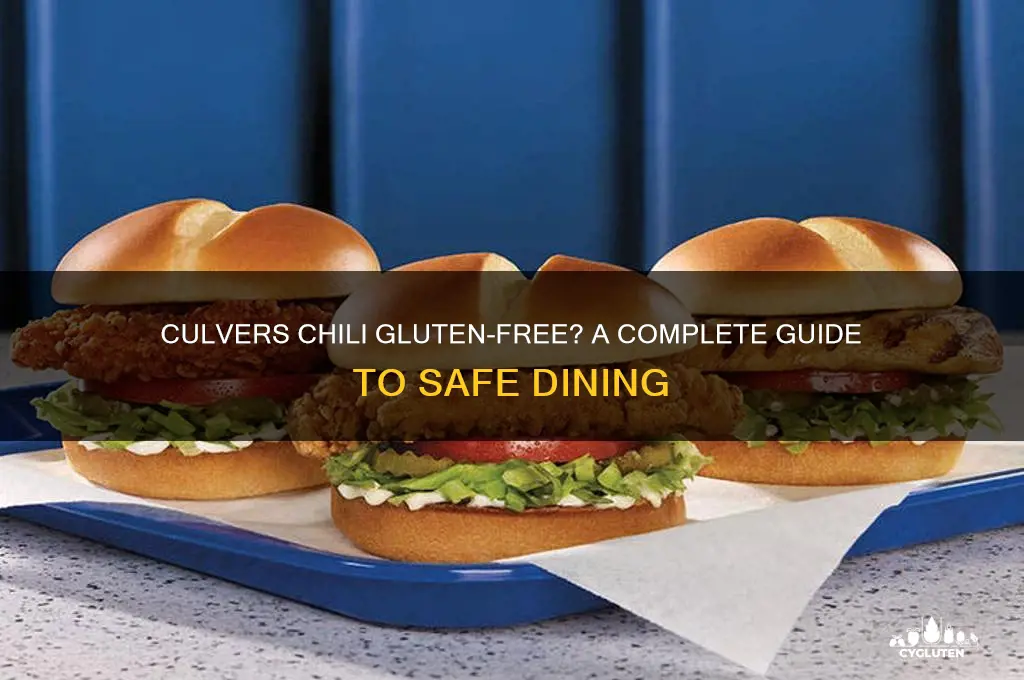 is culvers chili gluten free