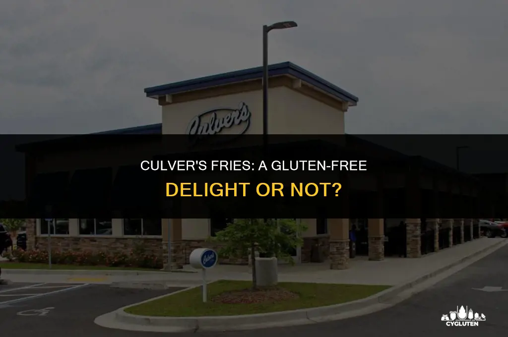is culvers fries gluten free