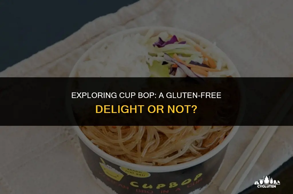is cup bop gluten free