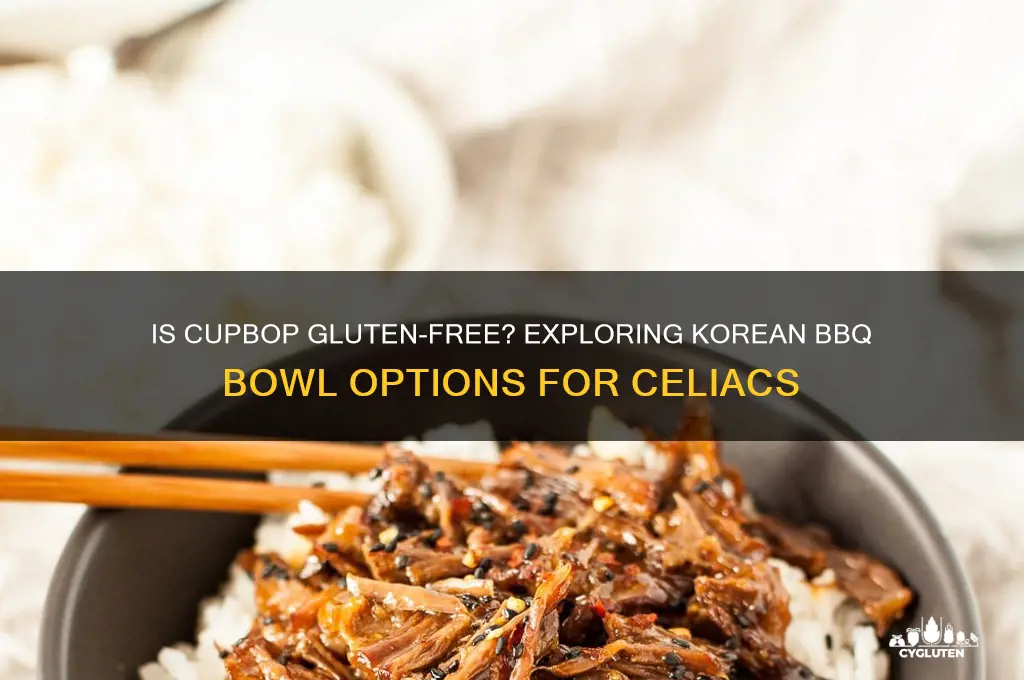 is cupbop gluten free