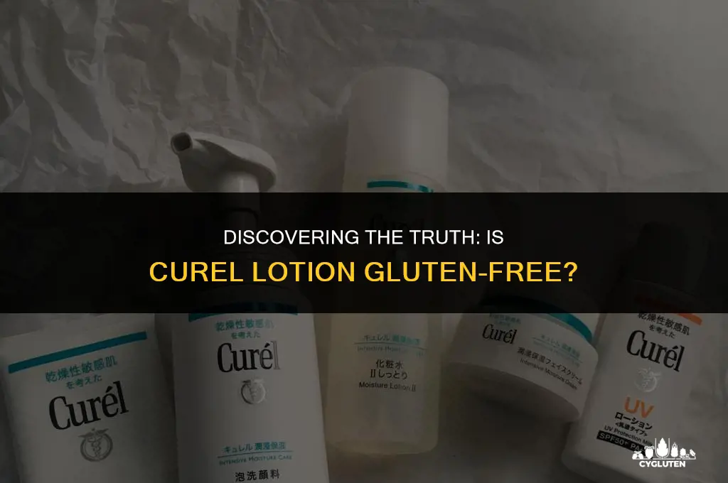 is curel lotion gluten free