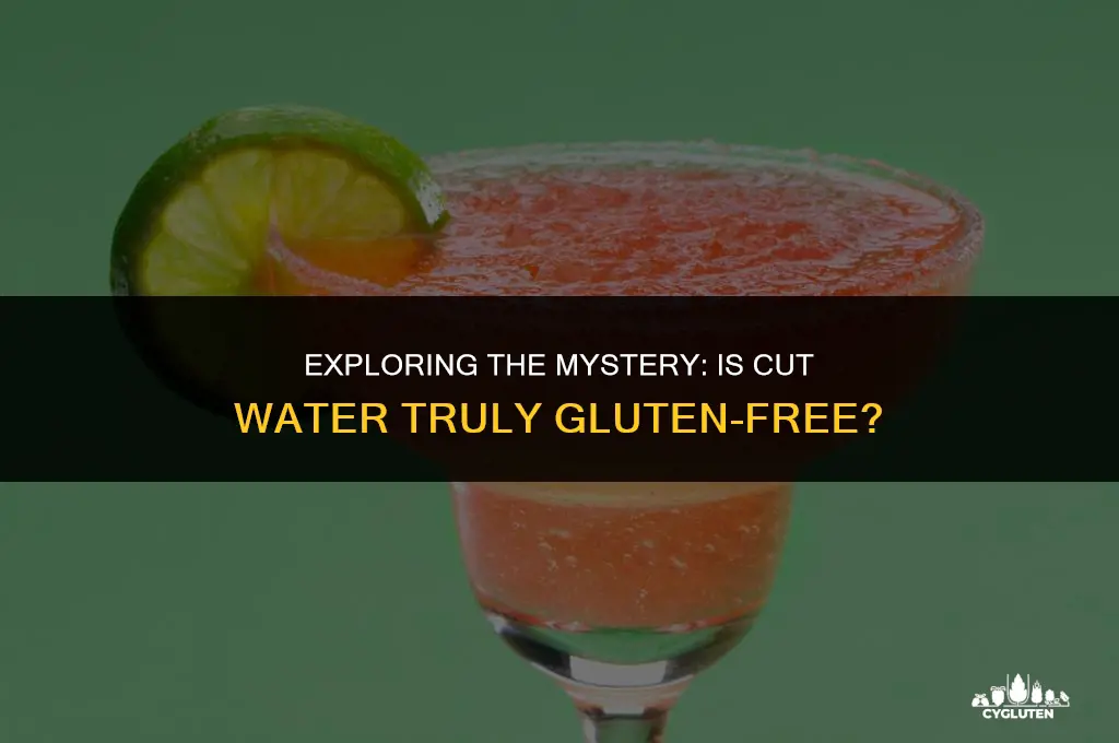 is cut water gluten free