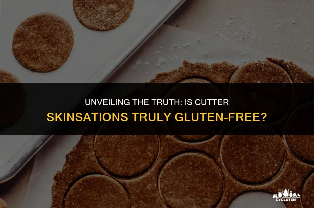 is cutter skinsations gluten free
