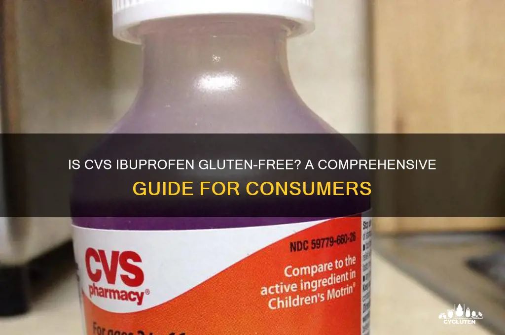 is cvs ibuprofen gluten free