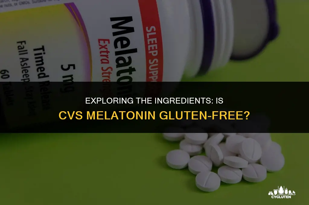 is cvs melatonin gluten free