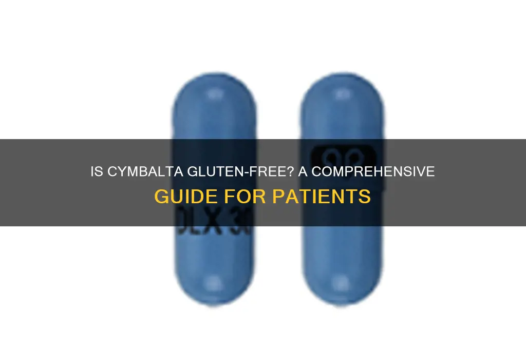 is cymbalta gluten free