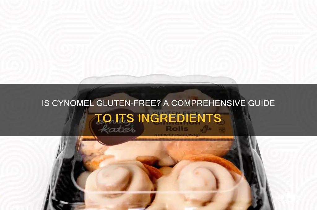 is cynomel gluten free