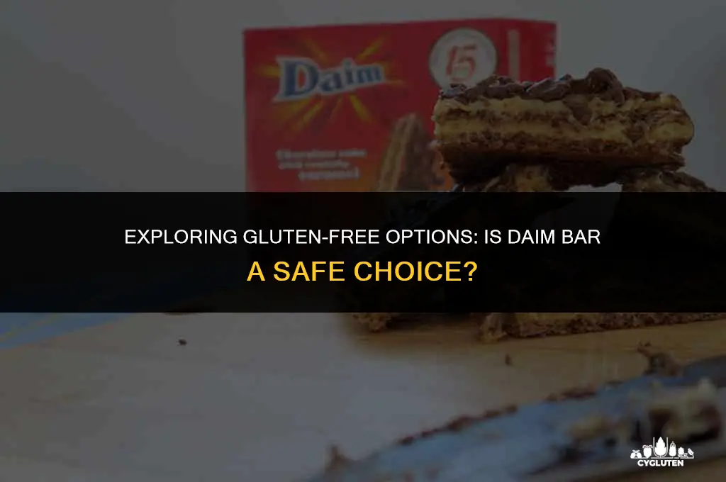 is daim bar gluten free