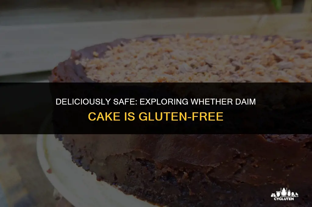 is daim cake gluten free