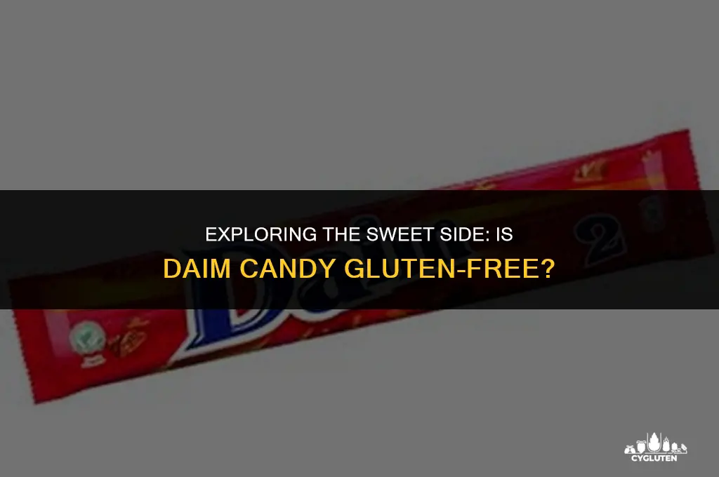 is daim candy gluten free