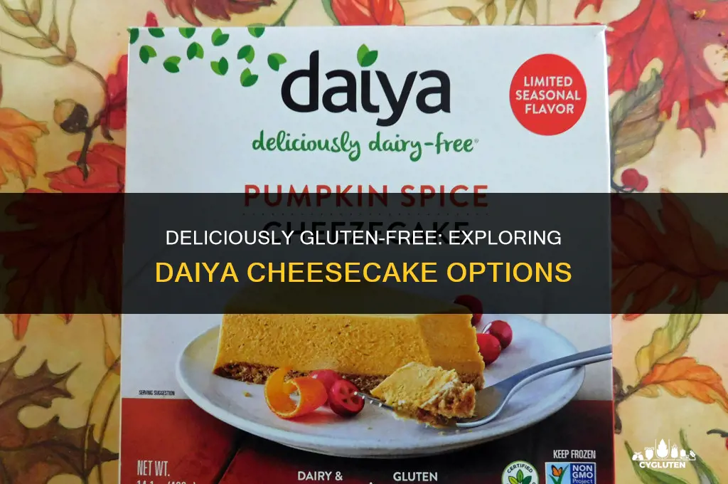 is daiya cheesecake gluten free