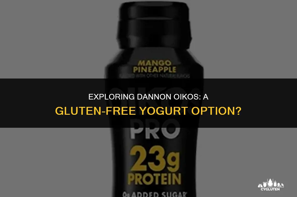 is dannon oikos gluten free