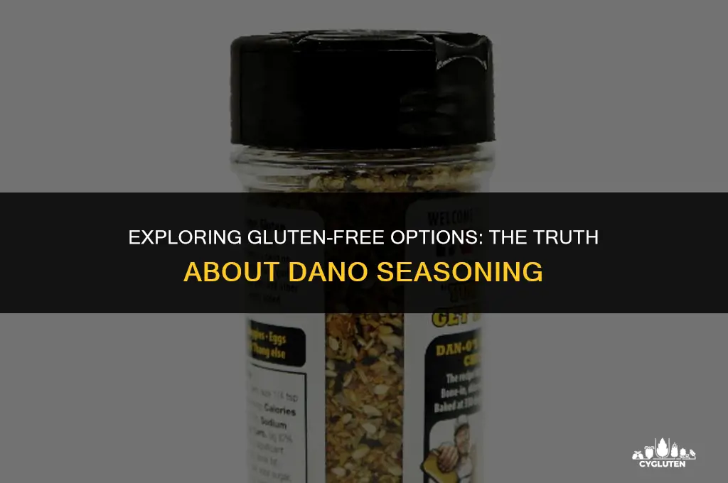 is dano seasoning gluten free