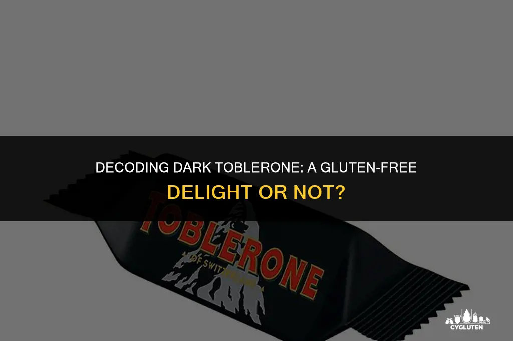 is dark toblerone gluten free