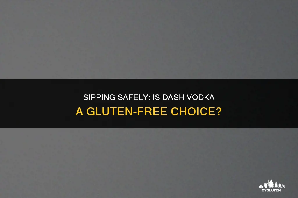 is dash vodka gluten free