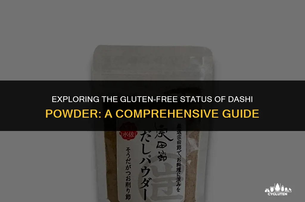 is dashi powder gluten free