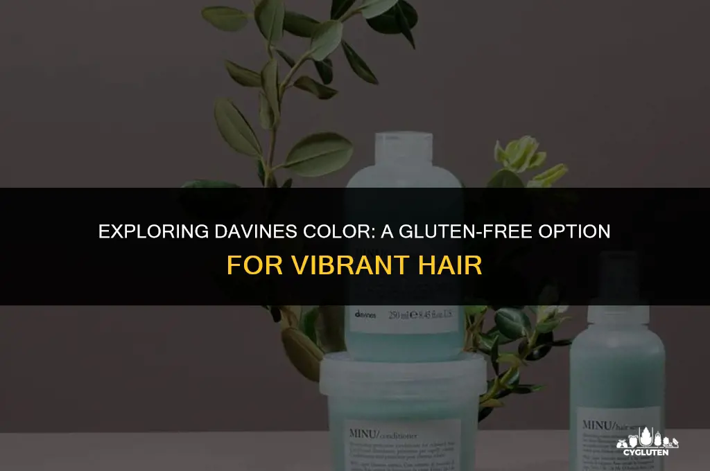 is davines color gluten free