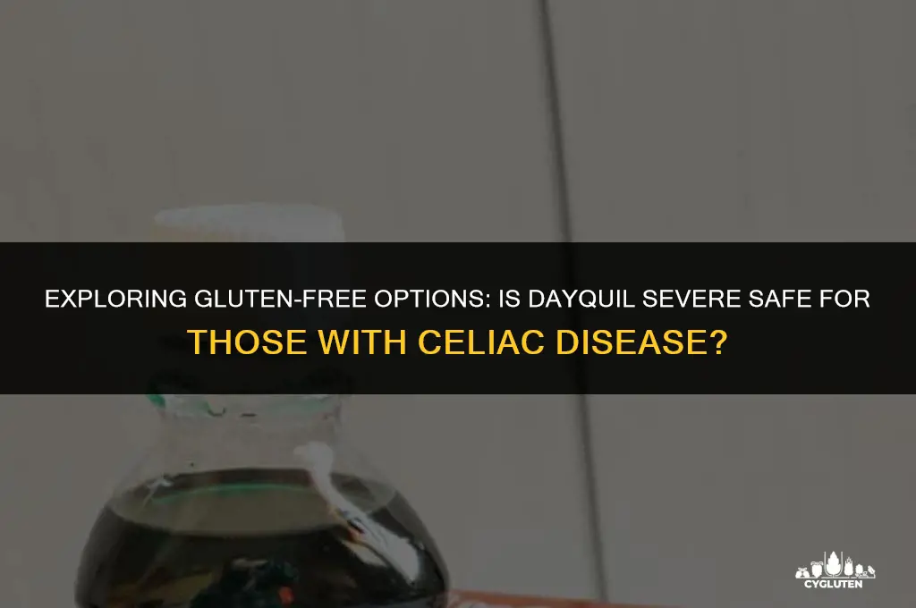 is dayquil severe gluten free