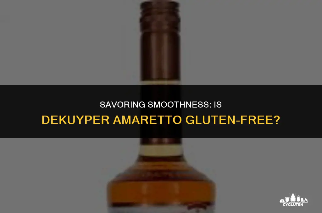 is dekuyper amaretto gluten free