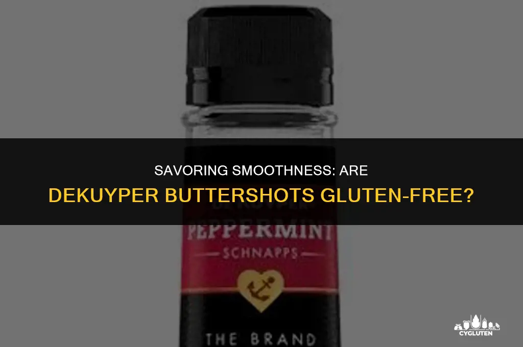 is dekuyper buttershots gluten free