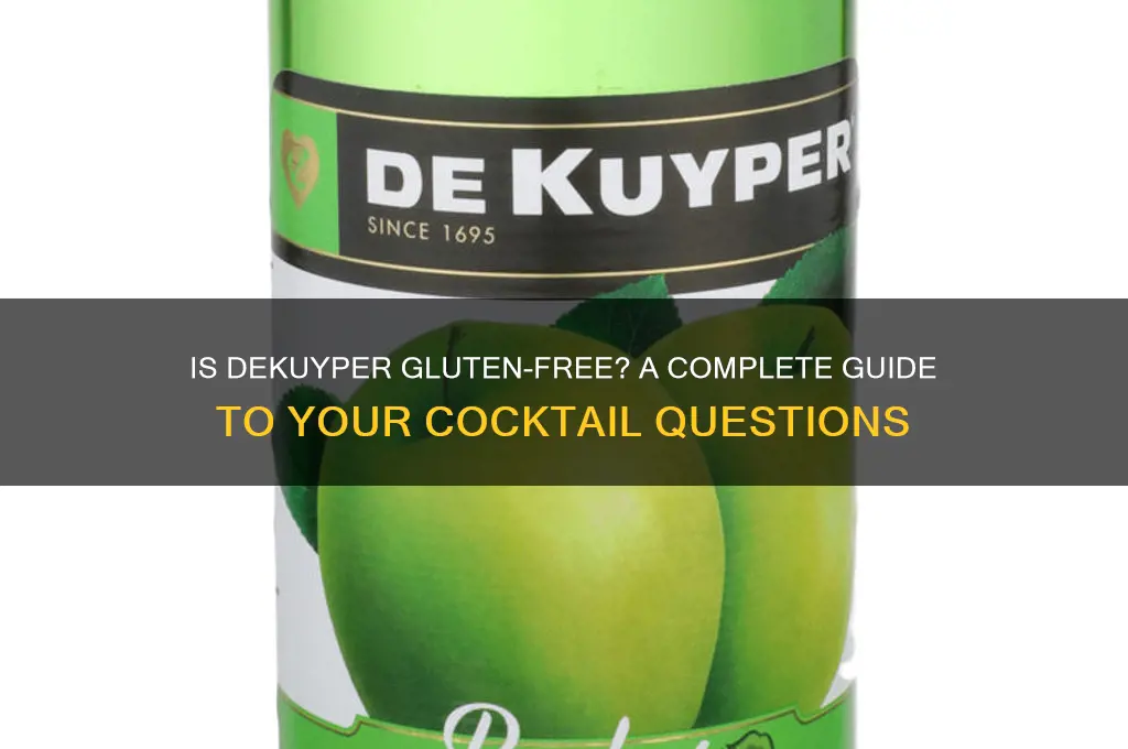 is dekuyper gluten free