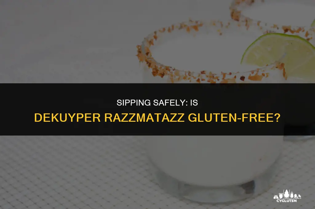 is dekuyper razzmatazz gluten free
