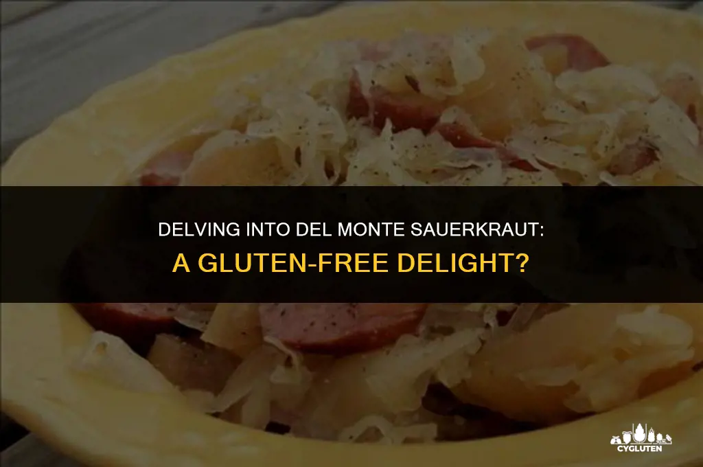 is delmonte sauerkraut gluten free