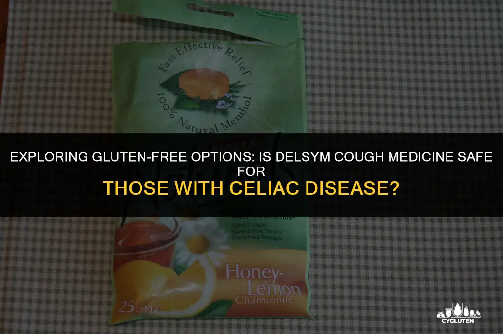 is delsym cough gluten free