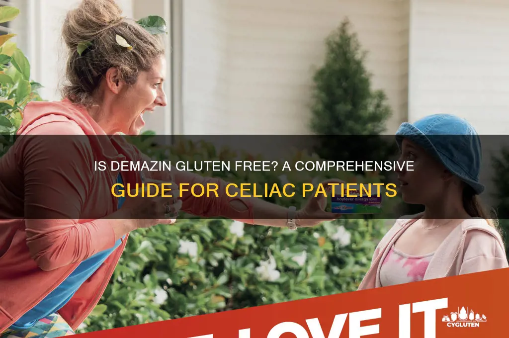 is demazin gluten free