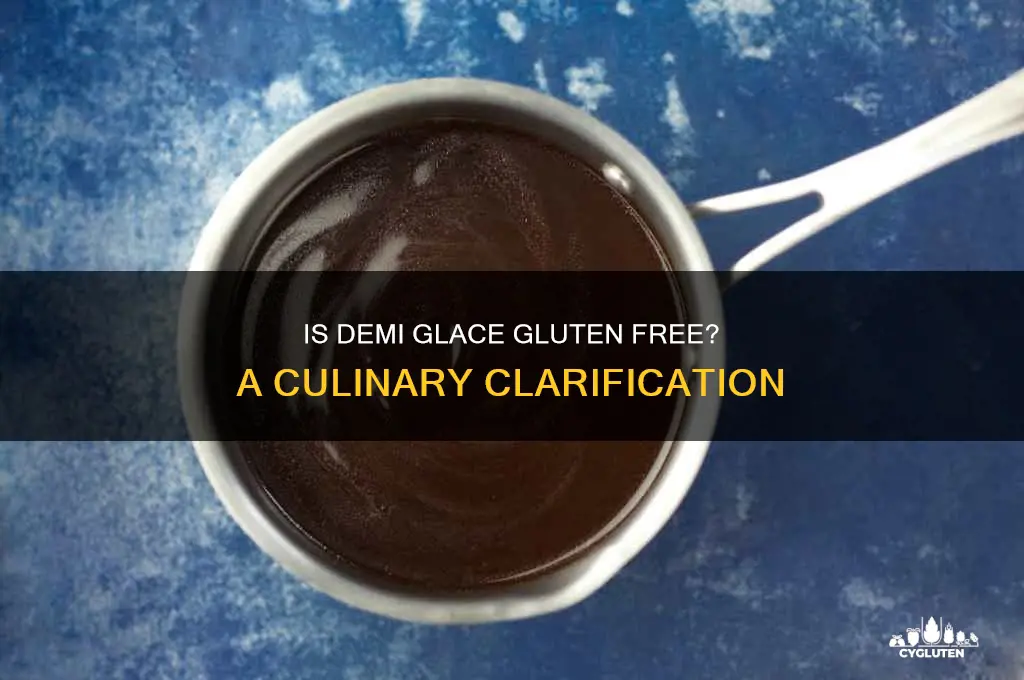 is demi glace gluten free