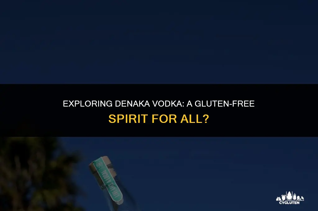 is denaka vodka gluten free