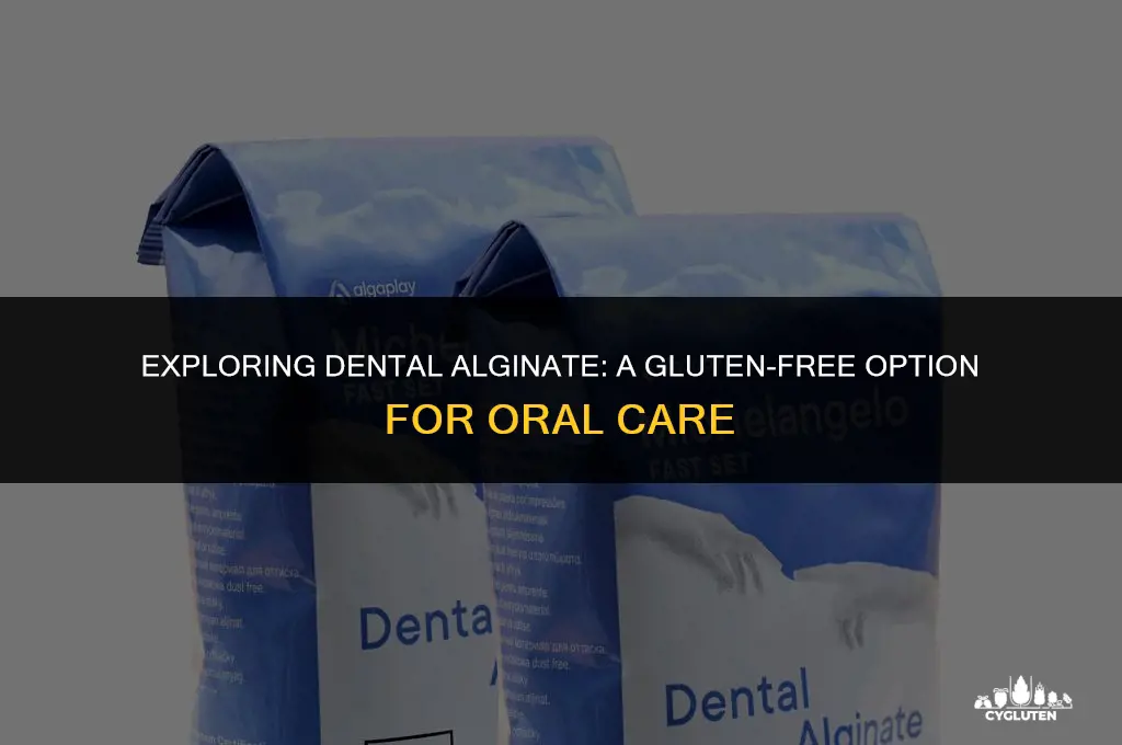 is dental alginate gluten free